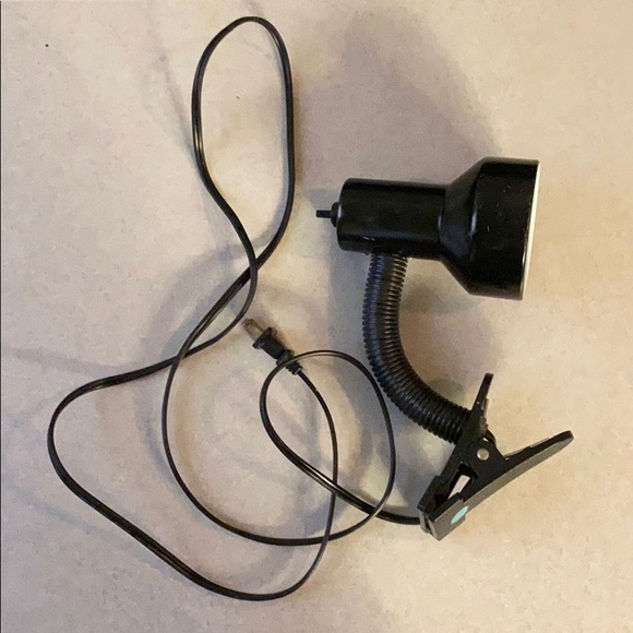 ✅ VINTAGE UL Pixar Clip-On Adjustable Neck Desk Reading Light Lamp Metal - Black - Picture 4 of 8